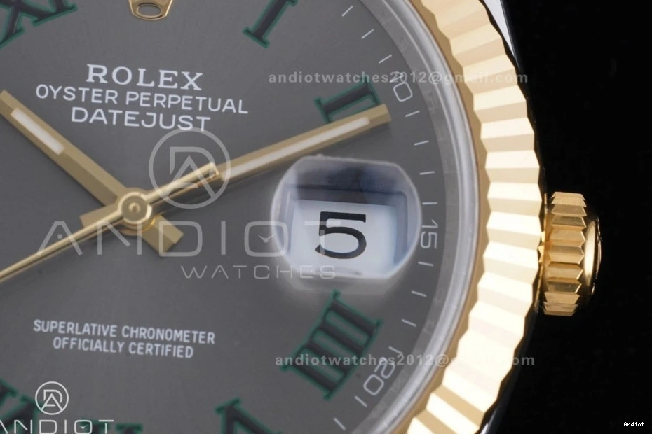 904L Best Dial Green 126333 Power Edition on Jubilee Marker Hours Roman 41 1:1 SS Gray YG Steel Bracelet (72 SH3235 Reserve) DateJust Clean 0518